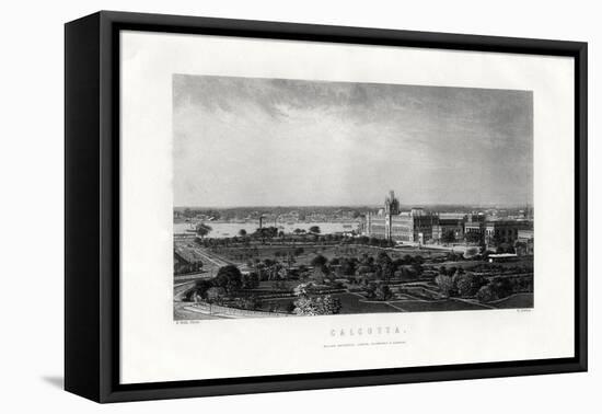 Calcutta, Capital of the Indian State of West Bengal, India, 19th Century-R Dawson-Framed Stretched Canvas