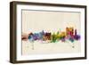 Calcutta (Kolkata) India Skyline-Michael Tompsett-Framed Art Print