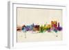 Calcutta (Kolkata) India Skyline-Michael Tompsett-Framed Art Print