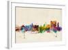 Calcutta (Kolkata) India Skyline-Michael Tompsett-Framed Art Print