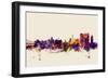 Calcutta Kolkata India Skyline-Michael Tompsett-Framed Art Print