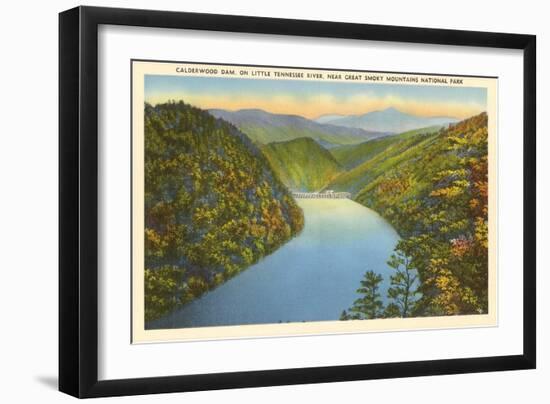 Calderwood Dam, Great Smoky Mountains-null-Framed Art Print
