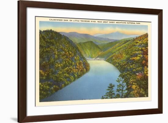 Calderwood Dam, Great Smoky Mountains-null-Framed Premium Giclee Print