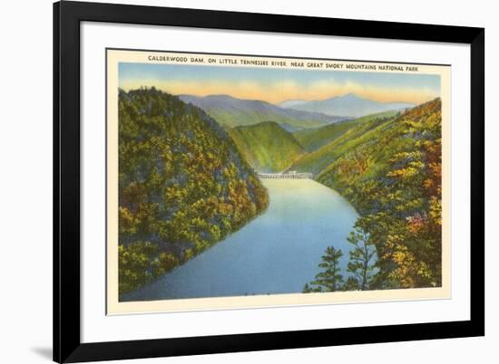 Calderwood Dam, Great Smoky Mountains-null-Framed Premium Giclee Print