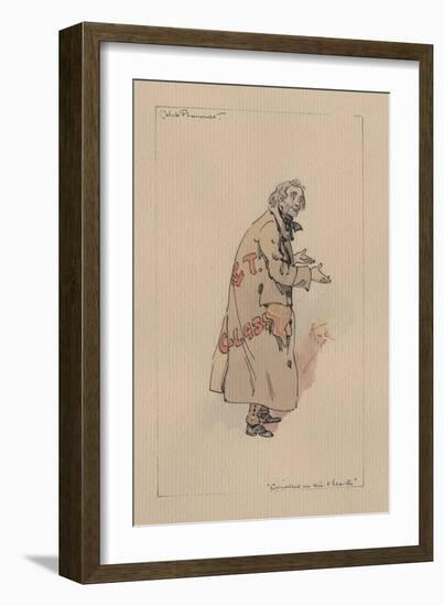 Caleb Plummer - the Cricket on the Hearth, C.1920s-Joseph Clayton Clarke-Framed Giclee Print