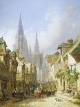 Street Market, Rouen-Caleb Robert Stanley-Framed Stretched Canvas