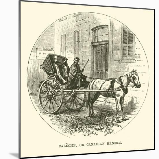 Caleche, or Canadian Hansom-null-Mounted Giclee Print