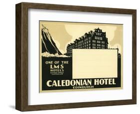 Caledonian Hotel, Edinburg-null-Framed Giclee Print