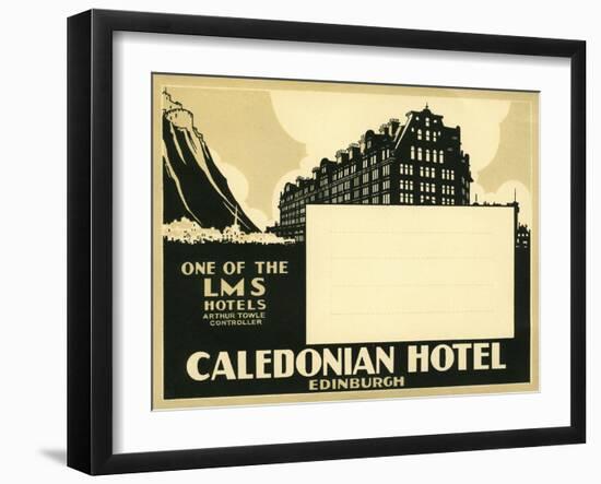 Caledonian Hotel, Edinburg-null-Framed Giclee Print