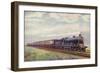 Caledonian Railway 4-6-0 Locomotive Pulling the Glasgow Express Train-null-Framed Giclee Print