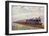 Caledonian Railway 4-6-0 Locomotive Pulling the Glasgow Express Train-null-Framed Giclee Print