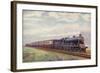 Caledonian Railway 4-6-0 Locomotive Pulling the Glasgow Express Train-null-Framed Giclee Print