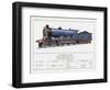 Caledonian Railway Express Loco No 903-W.j. Stokoe-Framed Art Print