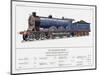 Caledonian Railway Express Loco No 903-W.j. Stokoe-Mounted Art Print