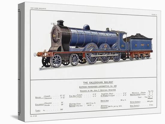 Caledonian Railway Express Loco No 903-W.j. Stokoe-Stretched Canvas