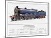 Caledonian Railway Express Loco No 903-W.j. Stokoe-Mounted Art Print