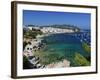 Calella De Palafrugell and Cap De St. Sebastia, Costa Brava, Catalonia, Spain, Mediterranean, Europ-Stuart Black-Framed Photographic Print