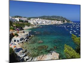 Calella De Palafrugell and Cap De St. Sebastia, Costa Brava, Catalonia, Spain, Mediterranean, Europ-Stuart Black-Mounted Photographic Print