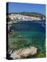 Calella De Palafrugell and Cap De St. Sebastia, Costa Brava, Catalonia, Spain, Mediterranean, Europ-Stuart Black-Stretched Canvas