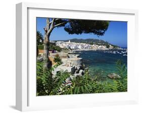 Calella De Palafrugell and Cap De St. Sebastia, Costa Brava, Catalonia, Spain, Mediterranean, Europ-Stuart Black-Framed Photographic Print