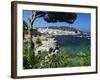 Calella De Palafrugell and Cap De St. Sebastia, Costa Brava, Catalonia, Spain, Mediterranean, Europ-Stuart Black-Framed Photographic Print