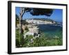 Calella De Palafrugell and Cap De St. Sebastia, Costa Brava, Catalonia, Spain, Mediterranean, Europ-Stuart Black-Framed Photographic Print