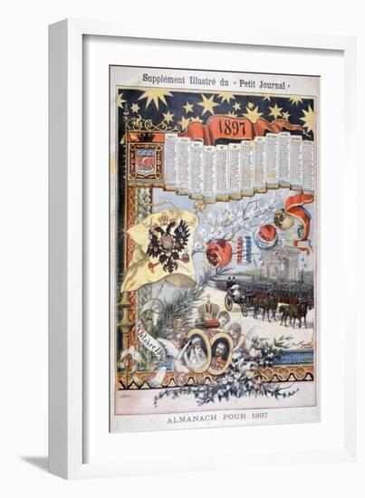 Calendar for 1897-F Meaulle-Framed Giclee Print