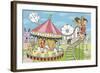 Calendar Illustration Amusement Park-TongRo-Framed Giclee Print