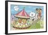 Calendar Illustration Amusement Park-TongRo-Framed Giclee Print
