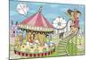 Calendar Illustration Amusement Park-TongRo-Mounted Giclee Print