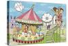 Calendar Illustration Amusement Park-TongRo-Stretched Canvas