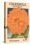 Calendula Seed Packet-null-Stretched Canvas