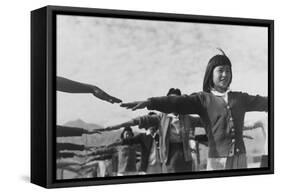 Calesthenics-Ansel Adams-Framed Stretched Canvas