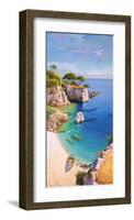 Caletta nel sole-Adriano Galasso-Framed Art Print