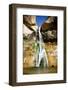 Calf Creek Falls Cascades Down Slick Rock in Central Utah-Ben Herndon-Framed Photographic Print