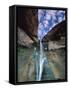 Calf Creek Falls, Utah, USA-Roland Gerth-Framed Stretched Canvas
