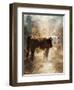 Calf in the Sunday Sun-Jai Johnson-Framed Giclee Print