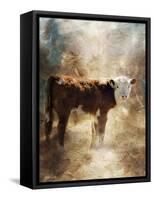 Calf in the Sunday Sun-Jai Johnson-Framed Stretched Canvas