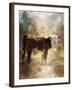 Calf in the Sunday Sun-Jai Johnson-Framed Giclee Print