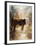 Calf in the Sunday Sun-Jai Johnson-Framed Giclee Print