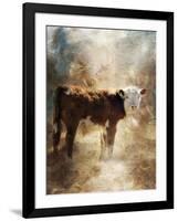 Calf in the Sunday Sun-Jai Johnson-Framed Giclee Print