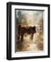 Calf in the Sunday Sun-Jai Johnson-Framed Premium Giclee Print