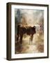 Calf in the Sunday Sun-Jai Johnson-Framed Premium Giclee Print