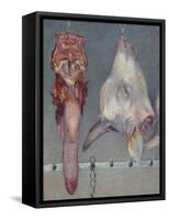 Calf's Head and Ox Tongue, C.1882-Gustave Caillebotte-Framed Stretched Canvas