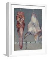 Calf's Head and Ox Tongue, C.1882-Gustave Caillebotte-Framed Giclee Print