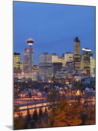 Calgary, Alberta, Canada-Walter Bibikow-Mounted Photographic Print