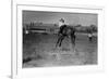 Calgary, Canada - Bucking Horse at the Stampede-Lantern Press-Framed Premium Giclee Print