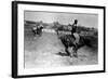 Calgary, Canada - Bullriding at the Stampede-Lantern Press-Framed Art Print