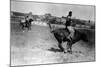 Calgary, Canada - Bullriding at the Stampede-Lantern Press-Mounted Art Print