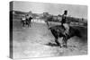 Calgary, Canada - Bullriding at the Stampede-Lantern Press-Stretched Canvas